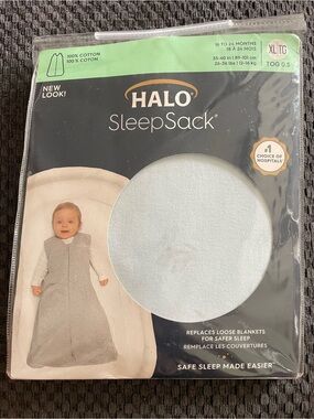 HALO SleepSack Baby Wearable Blanket XL - 18-24M baby blue